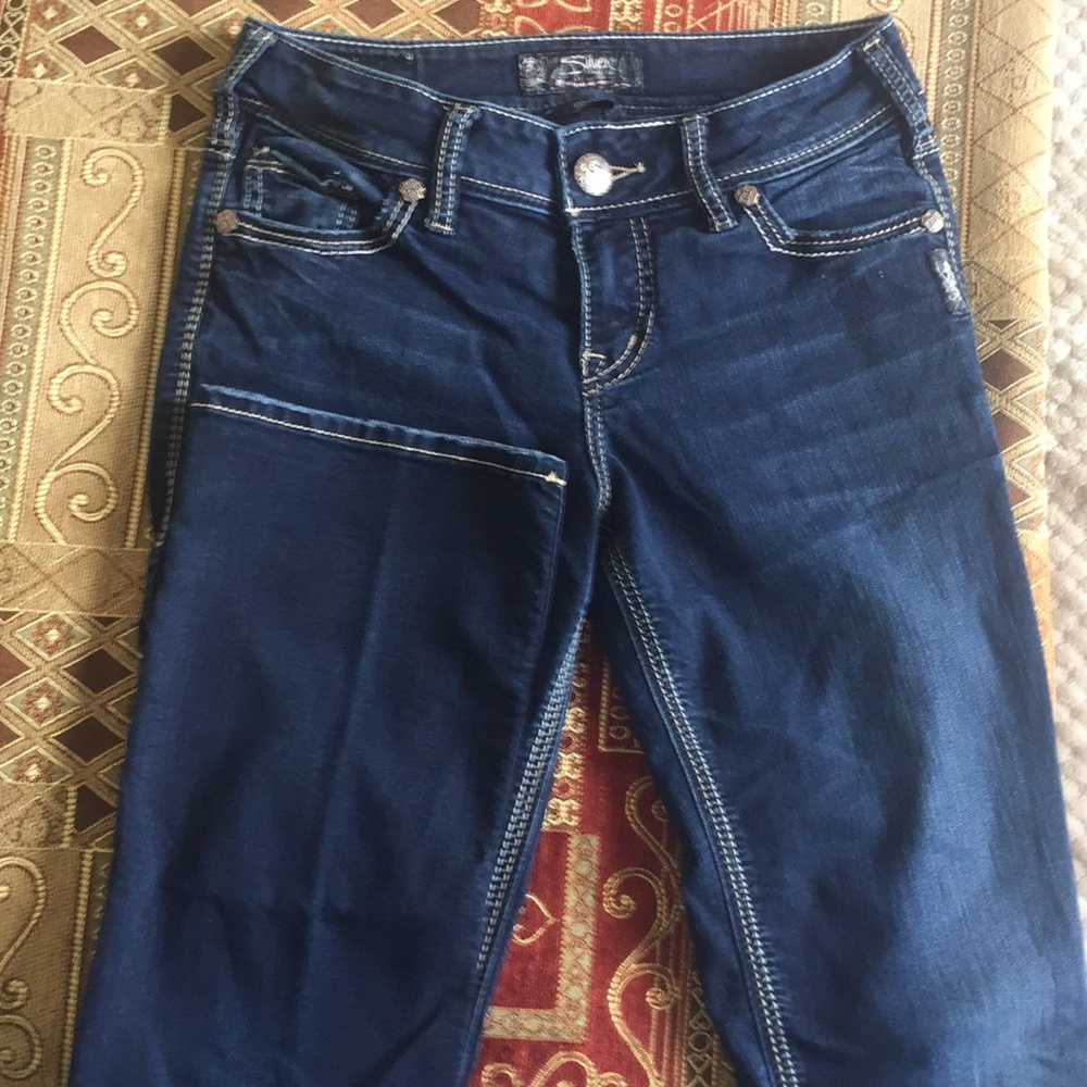 Perfect condition silver jeans